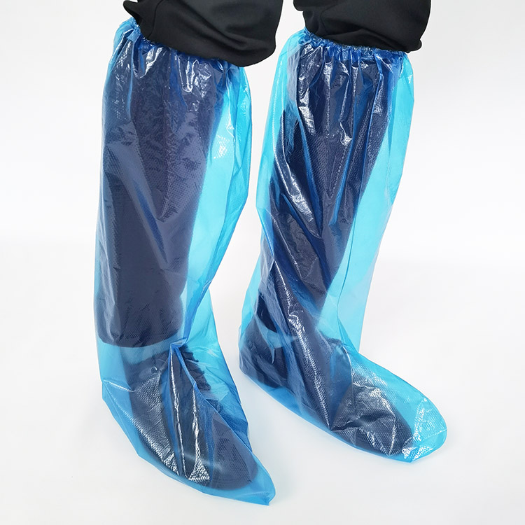Plastic PE disposable waterproof boot cover