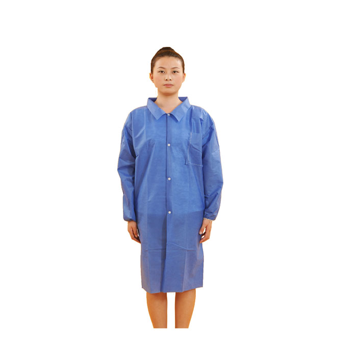 PP Blue Disposable Lab Coat 
