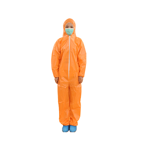 Orange Breathable Film Overalls