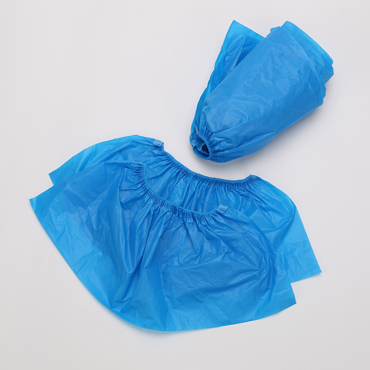 Plastic Safety Protective blue cpe shoe cover