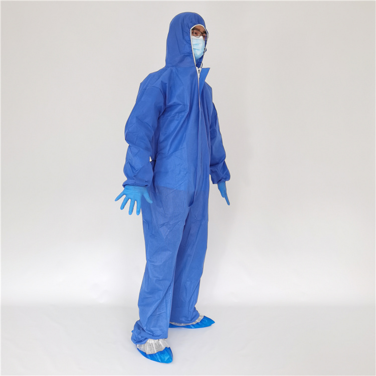 Disposable SMS overalls with hood
