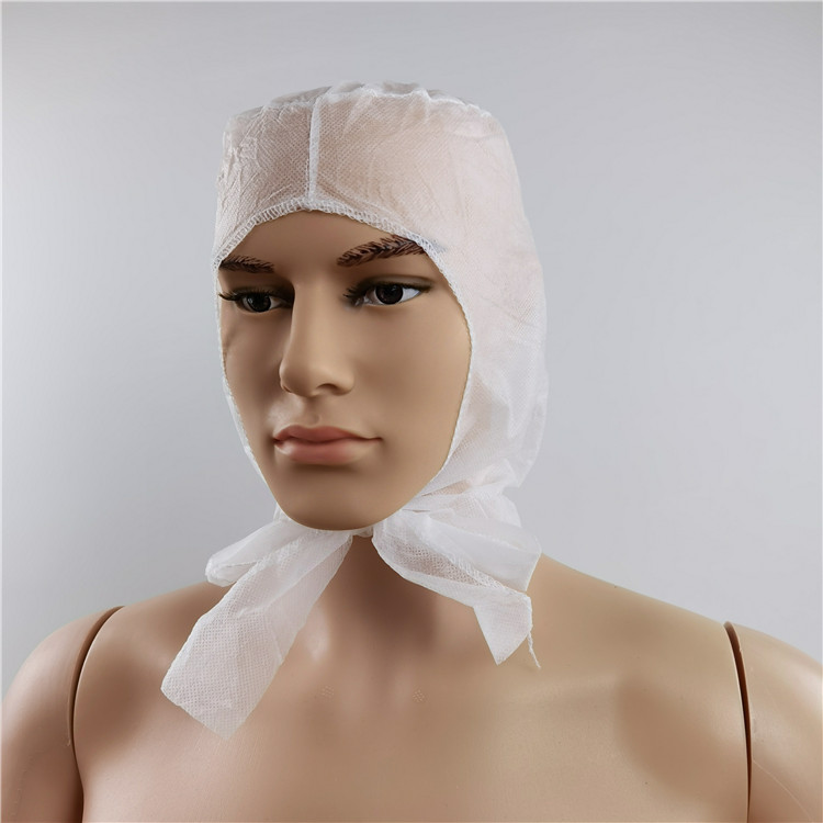 Disposable non woven space cap with tie