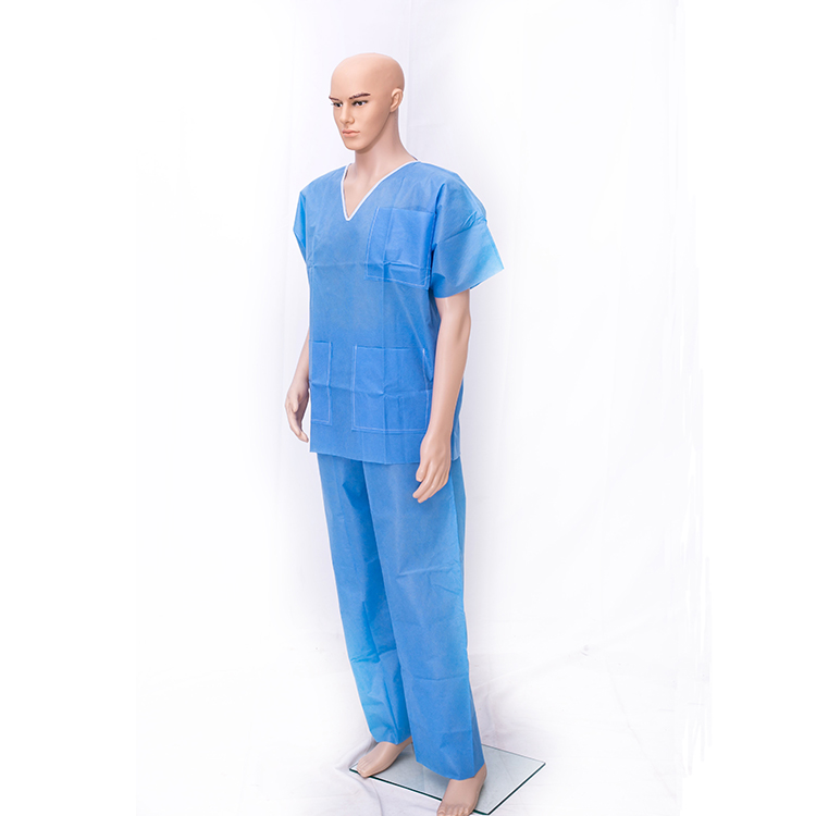 Disposable non woven Scrub Suits with pockets