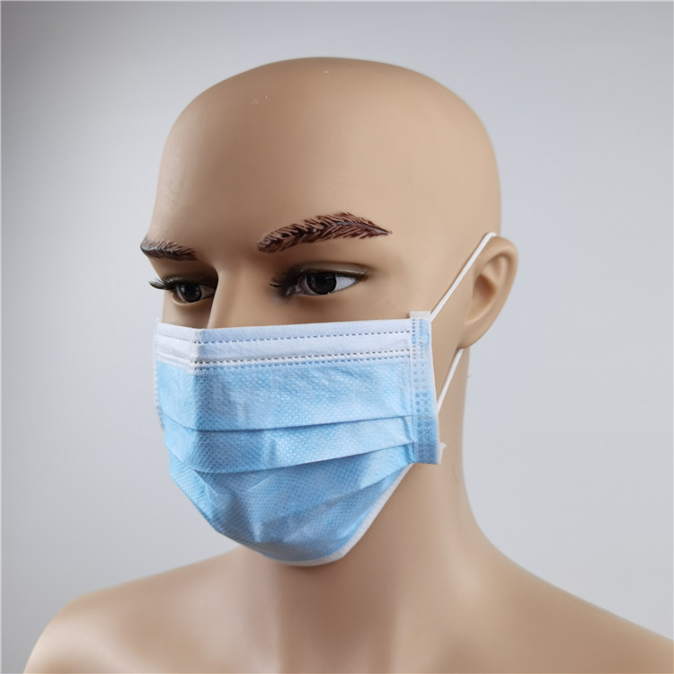 Disposable non woven 3 ply face mask with ear loop
