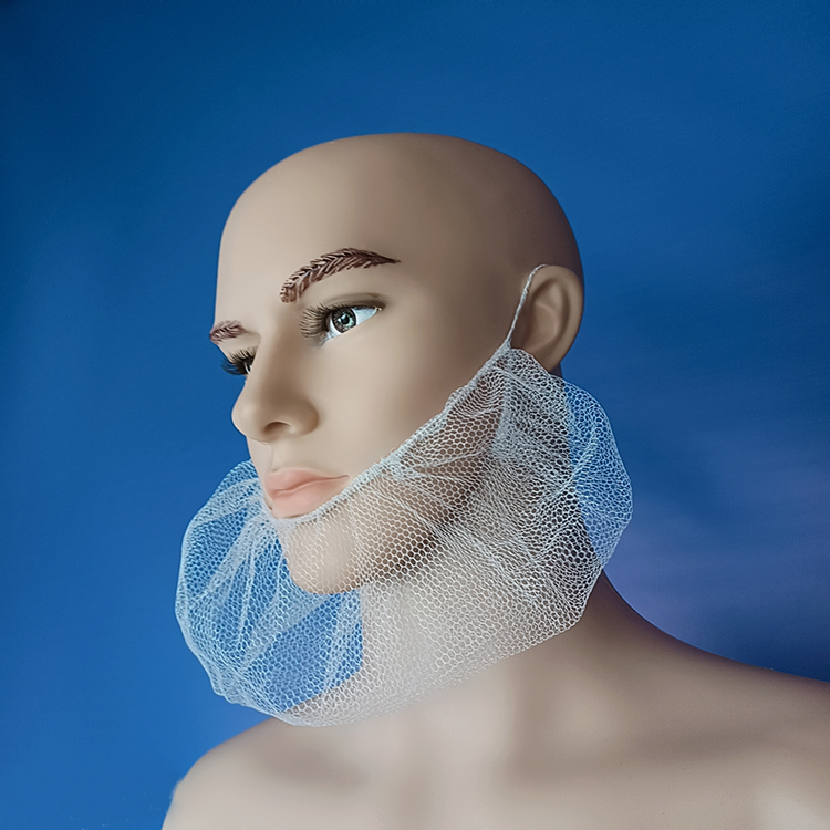 Disposable Net/Mesh Beard Cover with elastic